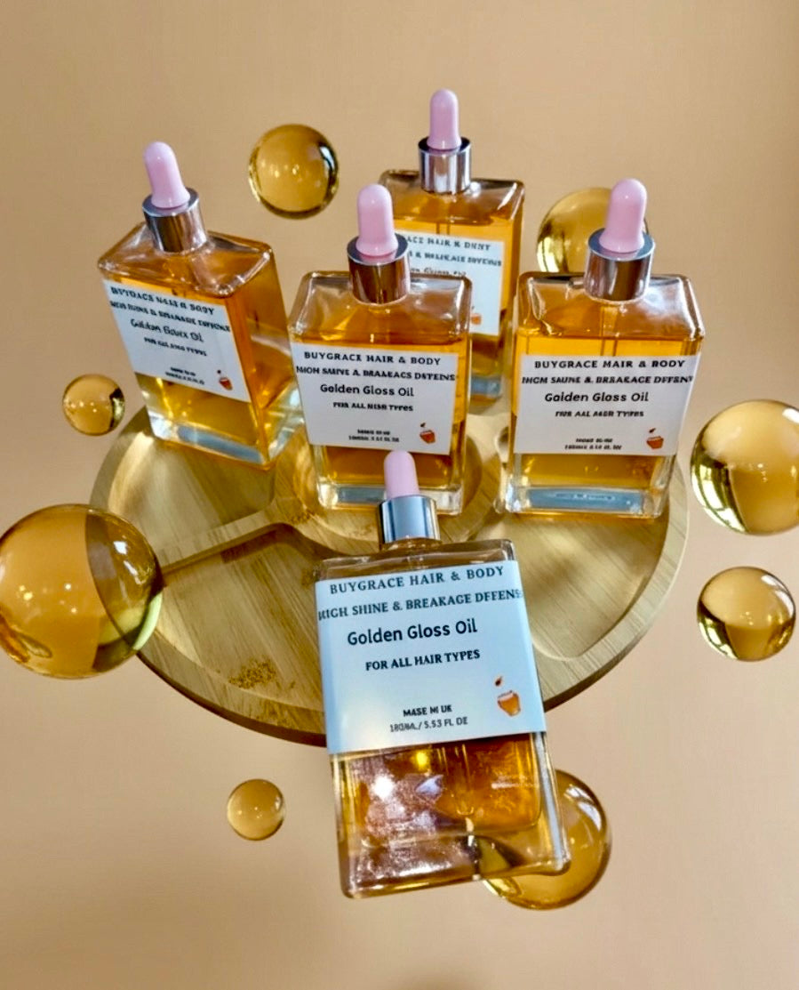 Golden gloss Anti Breakage Defense Hair Oil with Real Honey