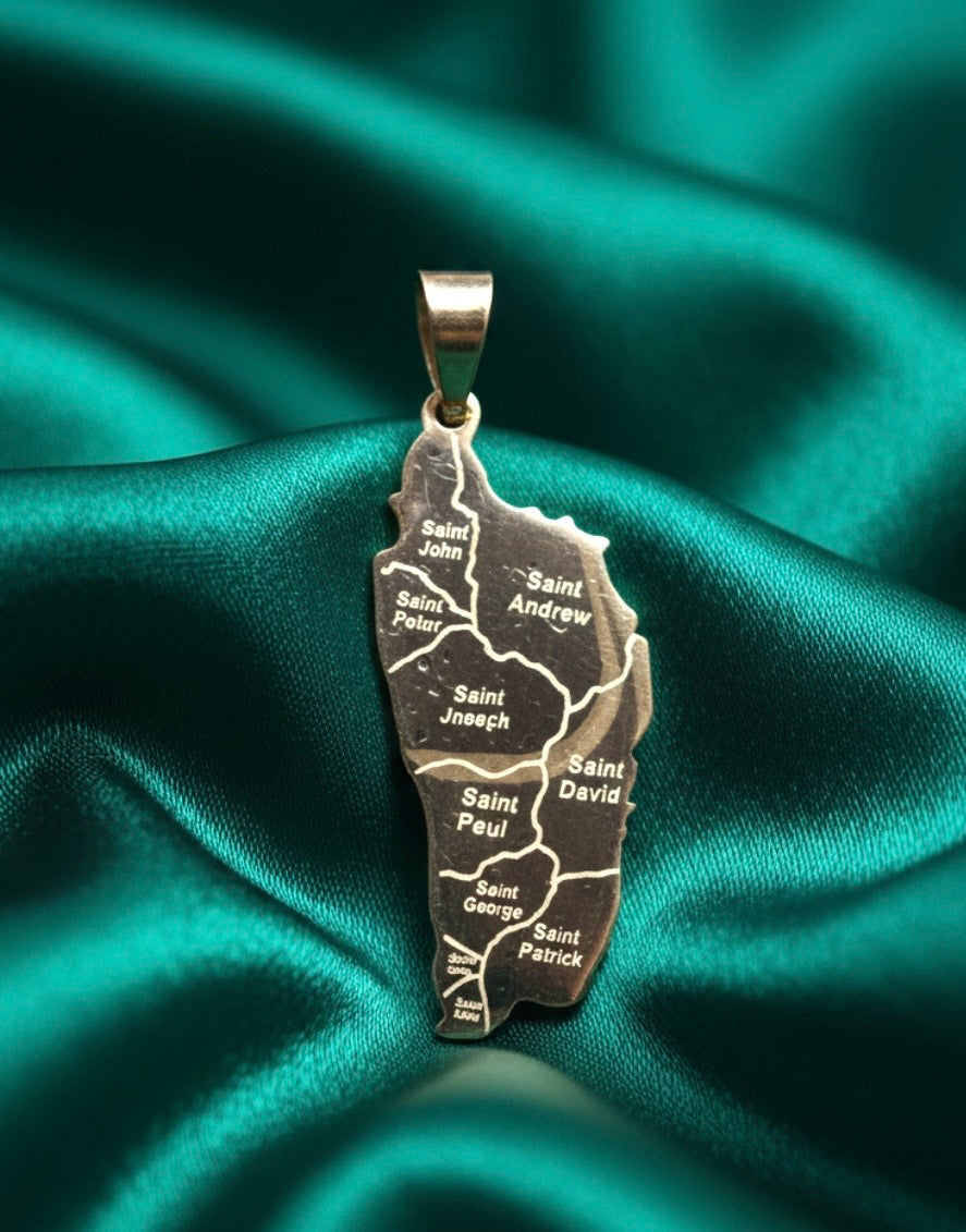 Dominica Island Pendant & Necklace Set
