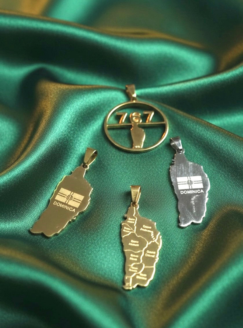 Dominica Island Pendant & Necklace Set